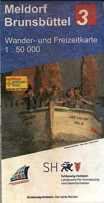3 Meldorf - Brunsbüttel Topographische Freizeitkarte 1:50.000 - Landesvermessungsamt Schleswig-Holstein - Wanderkarte Sorry, Titelbild fehlt